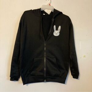 Bad Bunny Super Bowl black lightweight sweatshirt XL